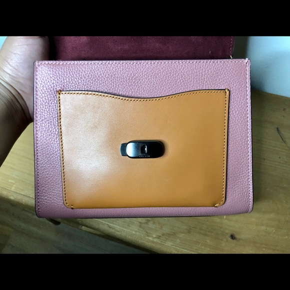 S⭕️LD‼️ Coach Tabby Top Handle 20 in Colorblock Leather - Picture 7 of 12